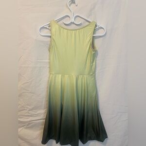 Balera Yellow and green A-Line Dance Costume